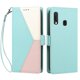 thumbnail image 3 of Cartera para Samsung Galaxy A20e en PU Tricolor, Funda con Solapa, Verde, 3 of 6