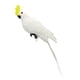 thumbnail image 1 of Simulación De Estatua De Loro, Recuerdo De Fiesta Para Patio, Césped, Hogar, árbol De Pared, Blanco Y Amarillo, 1 of 5