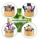 thumbnail image 4 of Organizador de escritorio Utoplike Bamboo, material de arte giratorio con 11 secciones, 4 of 7