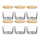 thumbnail image 1 of 6 tarros gruesos para velas, frascos vacíos con tapas de madera, suministros para hacer velas de gran tamaño, contenedor de muestra transparente, 1 of 5