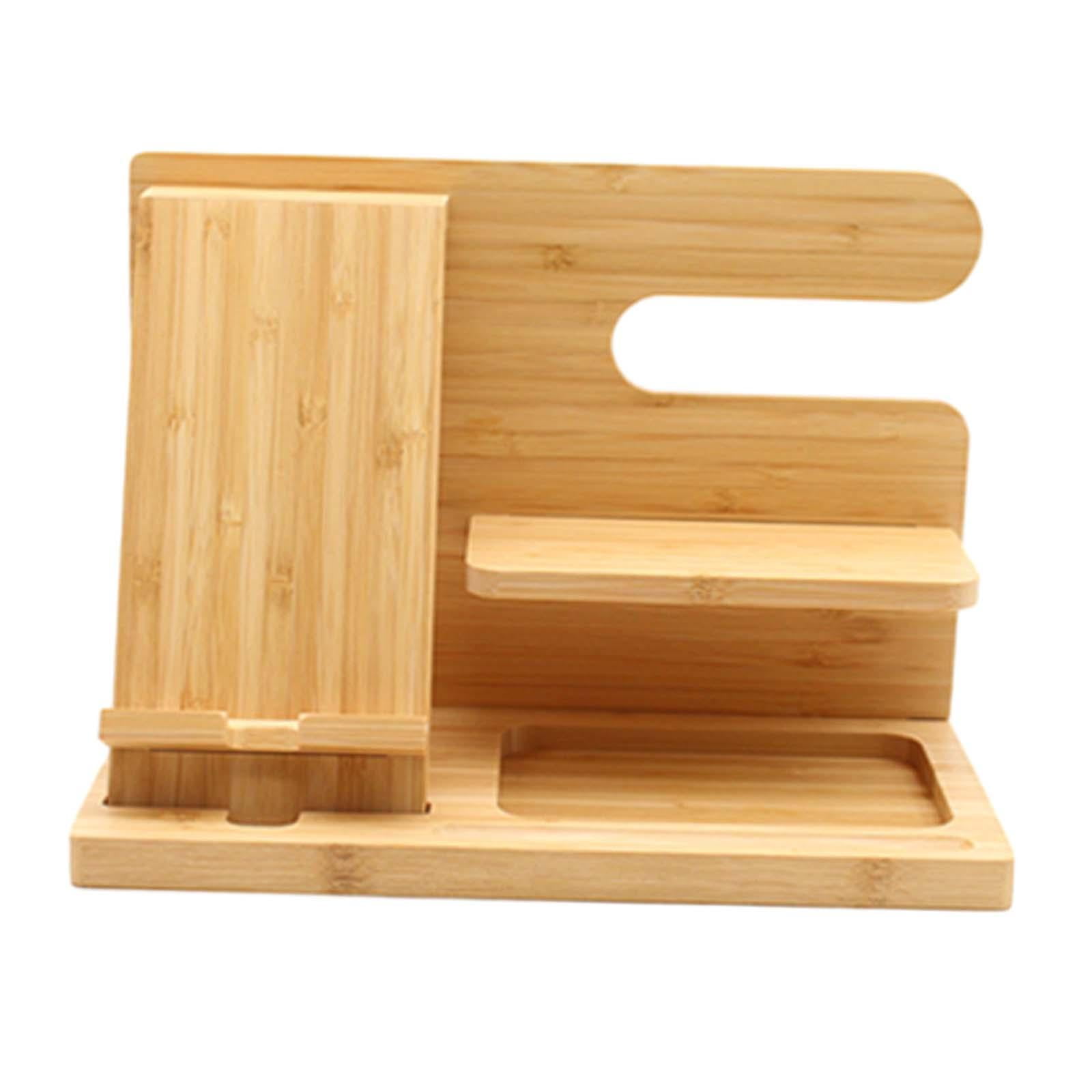 Magideal - Estación De Acoplamiento Para Teléfono, Organizador De Relojes, Soporte Para Llaves Multifunción Único, Soporte Para Teléfono Para Escritorio De Dormi