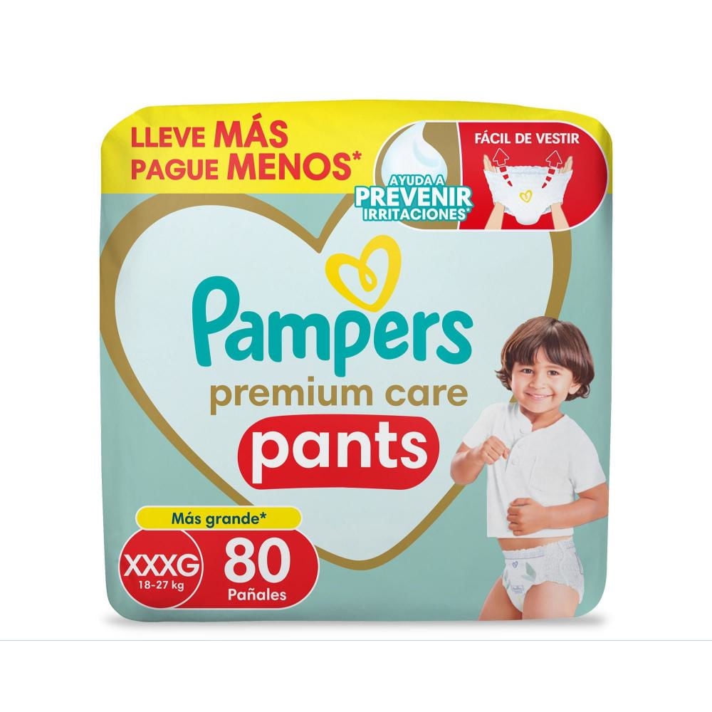 Pañales Pants Premium Care Talla Xxxg 80 Un 80 Un Pampers