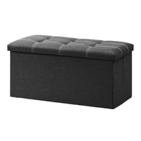 Crusec - Puff Taburete Plegable Organizador Multifuncional 76Cm X 38Cm