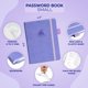 thumbnail image 2 of Libreta de contraseñas Clever Fox, organizador de direcciones de Internet, color lavanda, 2 of 6