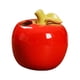 thumbnail image 3 of Jarrón De Cerámica Con Forma De Fruta Organizador De Chimenea Para Oficina Florero De Propagación Manzana Roja, 3 of 5