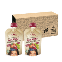 Ama Time - Pack 32 Unid - Puré Manzana Arándano Betarraga 90 G