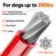 thumbnail image 3 of Cable Reflectante para Atar Perro Tresbro 30m Acero Rojo, 3 of 7