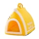 thumbnail image 1 of Casa Para Gatos Con Asa, Cómoda Cama Plegable Suave Para Gatos, Para Exteriores, Color Amarillo S, 1 of 3
