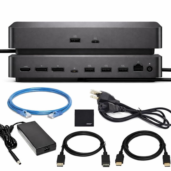 Estación de acoplamiento Dell Pro Smart Dock WD25 de 100 W con 6 puertos USB