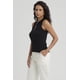 thumbnail image 2 of Polera Mujer Rib Medio Cierre Negro, 2 of 4