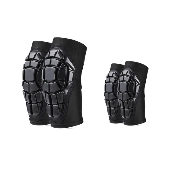 Juego de Rodilleras y Coderas VIWINVELA para Niños, Negro Talla S