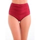 thumbnail image 1 of Bikini calzón pin up drapeado rojo brillante, 1 of 4
