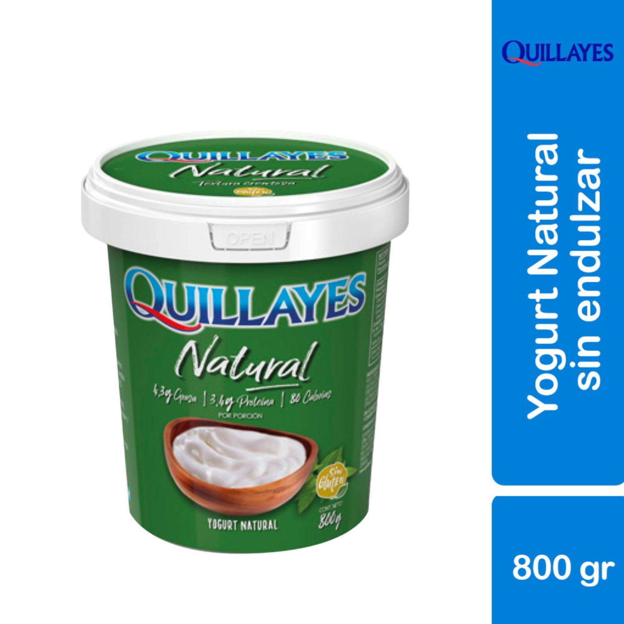 Yoghurt Sabor Natural Pote 800 gr Quillayes