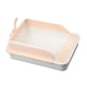 thumbnail image 3 of Bandeja Higiénica Para Gatos Robusta Con Lateral Alto Para Animales Pequeños Orinal Inodoro Para Gatitos Blanco Y Rosa XL, 3 of 6