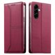 thumbnail image 1 of Funda tipo cartera con bloqueo RFID para Samsung Galaxy A57 cubierta magnética de cuero con tapa y soporte Rojo, 1 of 6