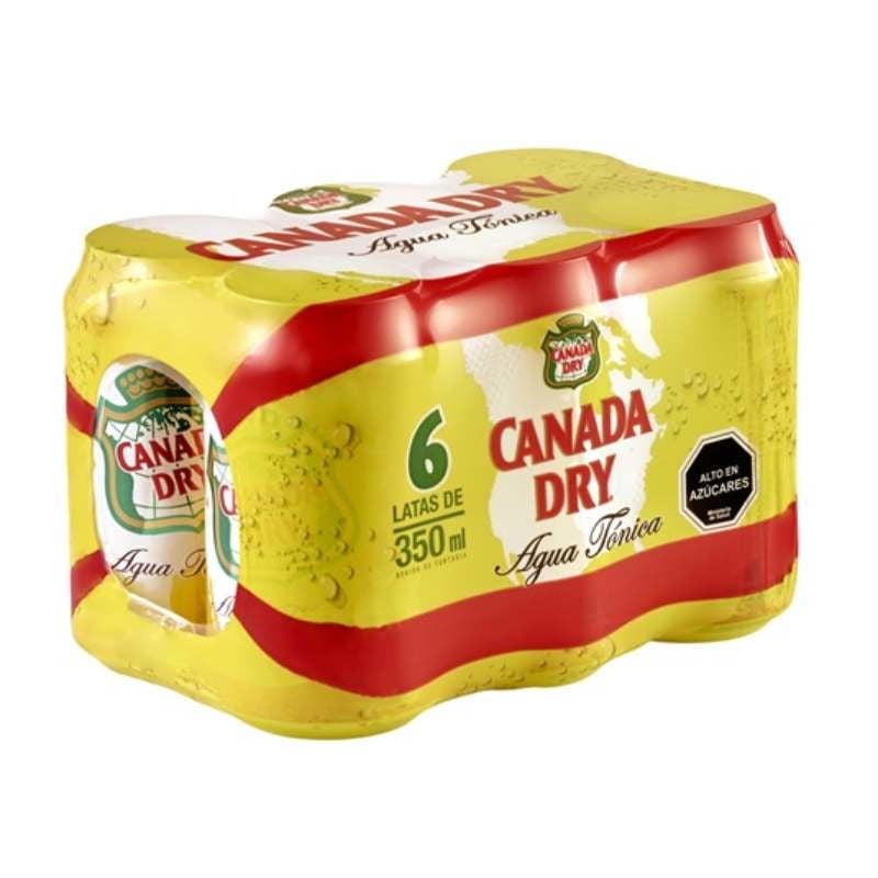Agua Tónica Pack Lata 6 Un Canada Dry