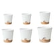 thumbnail image 4 of Macetas De Riego Automático De 6 Piezas Con Orificios De Drenaje Macetas De Vivero Blancas, 4 of 5
