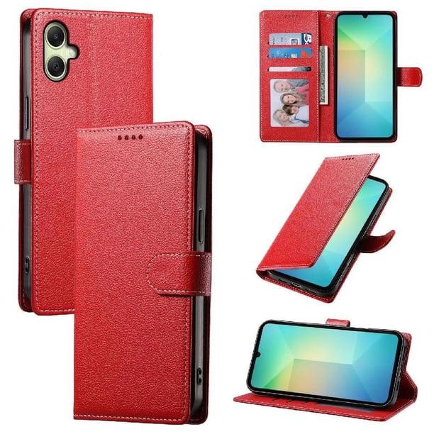 Funda para FOXDOCK Samsung Galaxy A06– Cuero Premium, 3 ranuras para tarjetas, Protección contra impactos