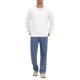 thumbnail image 2 of Sudadera Casual de Gimnasio de Manga Larga con Cuello Redondo de Color Sólido para Hombre M Blanco, 2 of 6