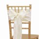 thumbnail image 1 of Xiao Hua Correa de Asiento Color Blanco Hueso - Juego de 10 Piezas, 108.27 x 6.69 Pulgadas Brillante y Reluciente, Lazo Sedoso Autoajustable DIY, Adecuado para Decoración de Sillas de Boda Banquete, 1 of 6