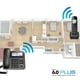 thumbnail image 3 of Sistema telefónico con cable/inalámbrico Panasonic KX-TGB850B - Negro, 3 of 3
