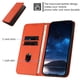 thumbnail image 4 of Funda Cartera Magnética para iPhone 15 Plus Protección Antichoque con Ranuras Naranja, 4 of 6