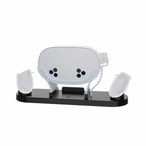 Genérico - Multi Funcional Vr Casco Base De Carga Para Meta 3S Mango Universal Colorido Base De Carga De Sobremesa-Negro