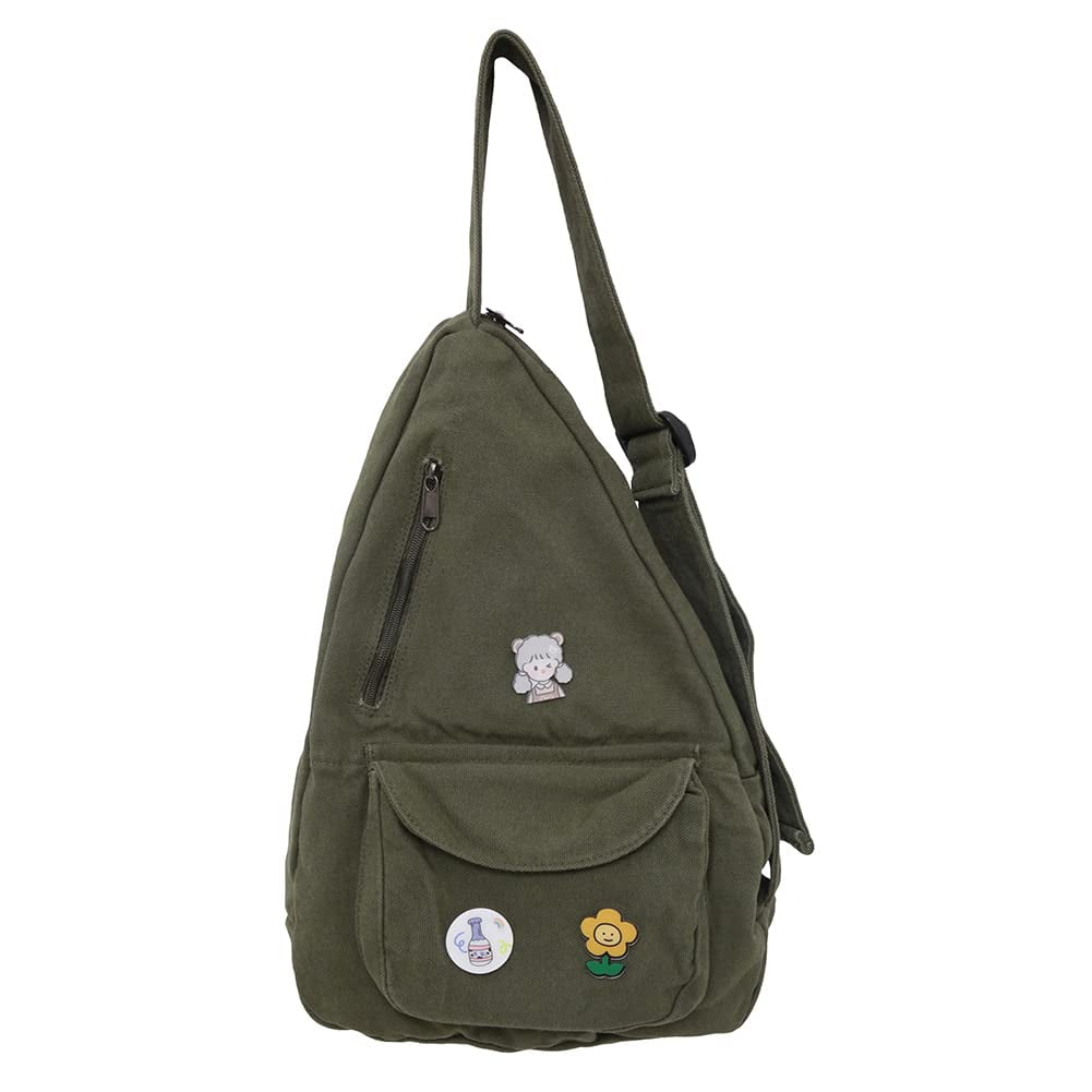 Bandolera Pragari Para Mujer, Bandolera, Lona Verde