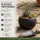 thumbnail image 5 of Macetero Plastico Redondo Tipo Piedra Decorativo Jardin S negro, 5 of 10