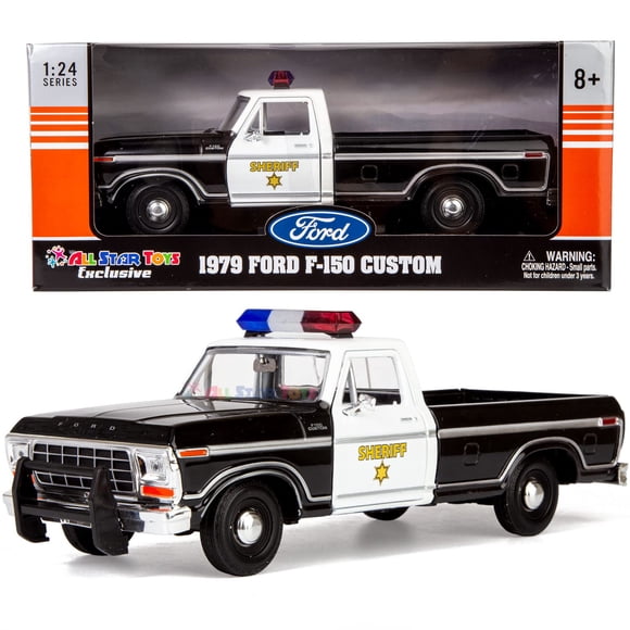 Coche modelo Motormax Ford F-150 1:24 Sheriff negro