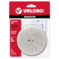 Velcro Brand - Rollo De Cinta Adhesiva Marca Velcro, Color Blanco, 1,5 M X 2 Cm, Con Adhesivo En La Parte Trasera