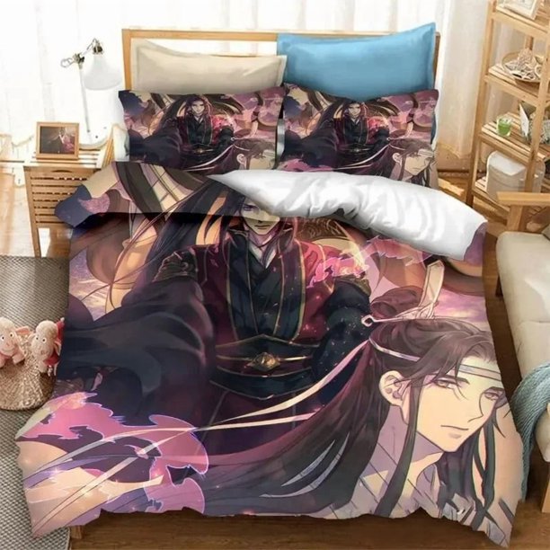 Grandmaster of Demonic Cultivation Mo Dao Zu Shi Bedding Set Boys Adults Kid Duvet Cover Bed Cover Single Queen King DoubleBed Sheets