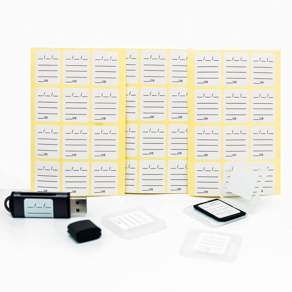 Etiquetas adhesivas para tarjetas SD LeongLzt, 120 unidades con estuches