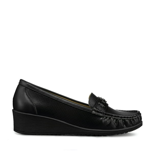 Mocasin Tacon Cuña Clásico Cómodo Casual Mujer Weide JS80