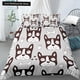 thumbnail image 1 of x374 Bed SheetsCartoon Pug Full Duvet Cover Lovely Puppy Bedding Set Pet Animal Quilt Cover Yellow Polyester Comforter Cover 3-Piece Bedding Set (1 Duvet Cover + 2 Pillow Shams) nj374, 1 of 5