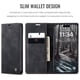 thumbnail image 3 of CaseMe Funda de Cuero para iPhone 17 Pro Max, Funda de Cuero Tipo Billetera con Tarjetero, Cierre Magnético, a Prueba de Golpes, Soporte, Funda Protectora para iPhone 17 Pro Max, Negro, 3 of 12