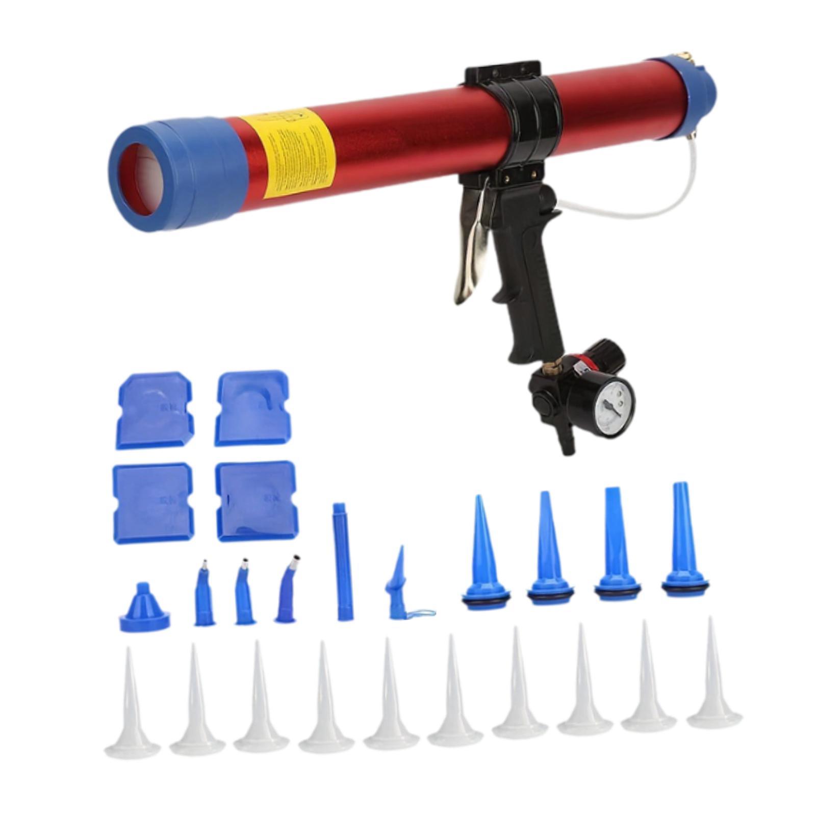 Magideal - Herramienta De Calafateo Neumática, Herramienta De Sellado De Silicona, Aplicación De Pulverización, Herramienta De Calafateo Manual, Calafateo De Tub