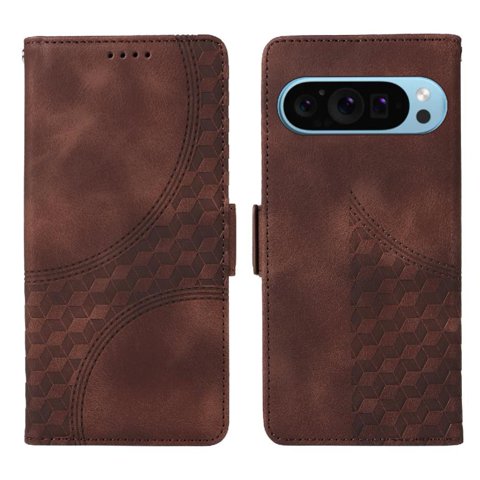 Carcasa Foxdock Google Pixel 9 De Cuero Pu, Diseño Acolchado Clásico, Protección Contra Caídas Y Rayones