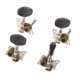 thumbnail image 3 of 2r 2l De Sintonía Botón Negro Clavijas De Afinación Para Guitarras Ukulele 4 Cuerdas, 3 of 4