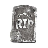 Magideal - Adorno De Lápida De Halloween, Lápida Realista De Espuma, Decoración De Jardín Terrorífica Para Casas Embrujadas, Ideal Para Entradas De Fiestas Y Cam Estilo A