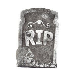 Magideal - Adorno De Lápida De Halloween, Lápida Realista De Espuma, Decoración De Jardín Terrorífica Para Casas Embrujadas, Ideal Para Entradas De Fiestas Y Cam Estilo A