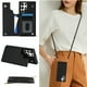 thumbnail image 1 of Crossbody PU Leather Case For Samsung Galaxy S23 S22 Plus Note 20 Ultra Wallet Card Slot Stand Holder Phone Bag Cover, 1 of 3