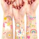 thumbnail image 1 of Tatuajes temporales NO RAGRETS Unicornio 94 diseños con brillo 21 cm, 1 of 8