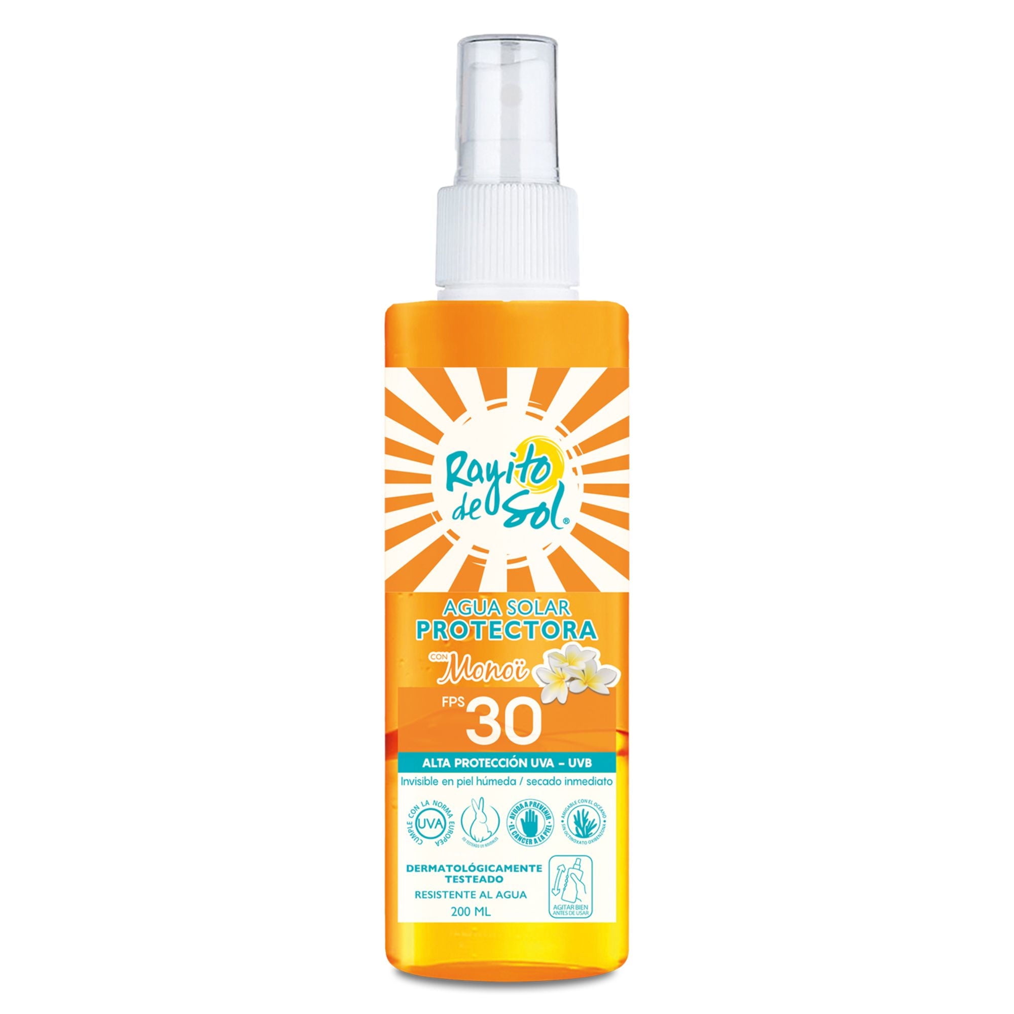 Rayito De Sol - Agua Solar Protectora Monoi Fps 30 200 Ml