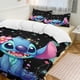thumbnail image 3 of 3 Pieces Cartoon Stitch Bedding Comforter Set Full with 2 Pillowcases for Kids Teens Girls Women Microfiber Easy Wash Light Breathable Cozy White Base Bed Sheets, 3 of 5