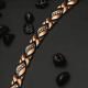 thumbnail image 2 of Pulsera cobre magnética - brazalete imanes circón trenzada, 2 of 3