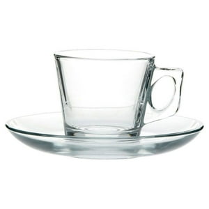 Imahe - Set De 6 Taza Cafe Vidrio Lisa 80 Ml. Mod. Vela