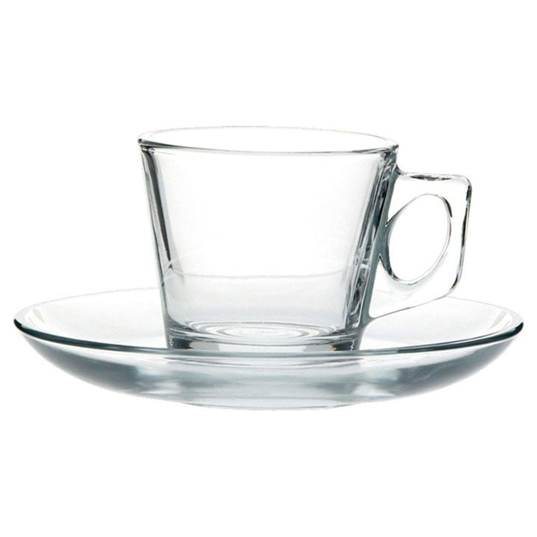 Imahe - Set De 6 Taza Cafe Vidrio Lisa 80 Ml. Mod. Vela