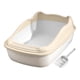 thumbnail image 2 of Caja De Arena Para Gatos Semicerrada Para Mascotas Pequeñas, Material PP, Antisalpicaduras, Parte Superior Abierta, Color Blanco, 2 of 6