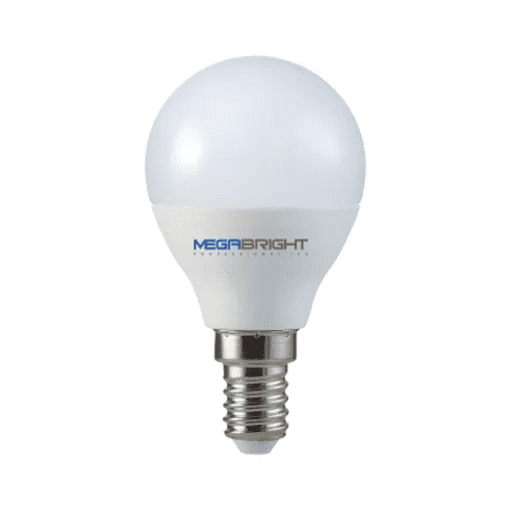 Megabright - Ampolleta Led G45 Bola 5w/3000k E-14